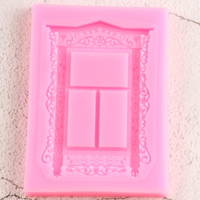 Sugarcraft Ablakszilikon Penész Barkácskeret Torta Határfondant Díszítő Eszközök Cukorka Agyag Csokoládé Gumpaste Formák - Image 4