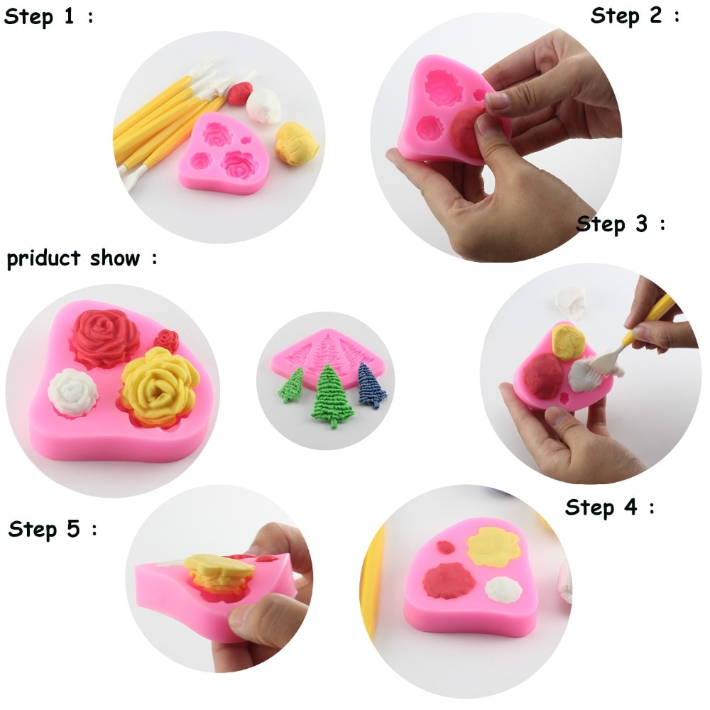 Sugarcraft Ablakszilikon Penész Barkácskeret Torta Határfondant Díszítő Eszközök Cukorka Agyag Csokoládé Gumpaste Formák - Image 6