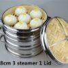 18cm 3 steamer 1 lid