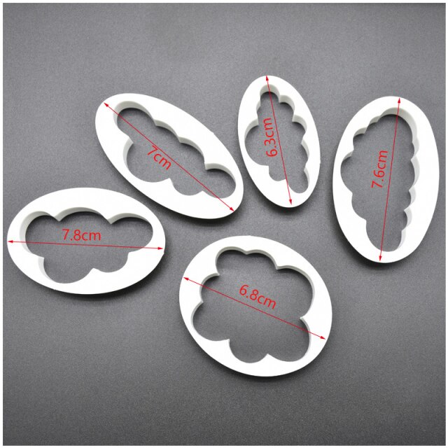 5pcs Cloud mould