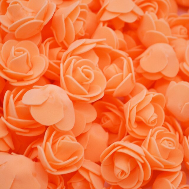 200pcs orange rose