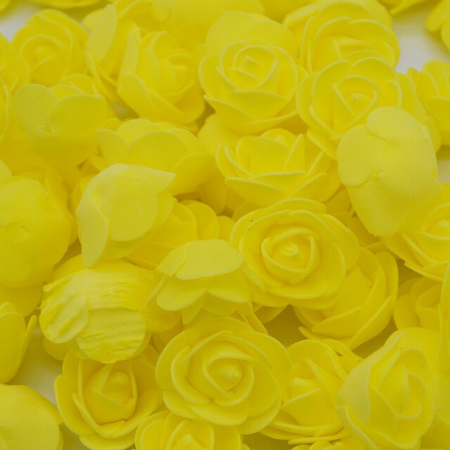 200pcs yellow rose