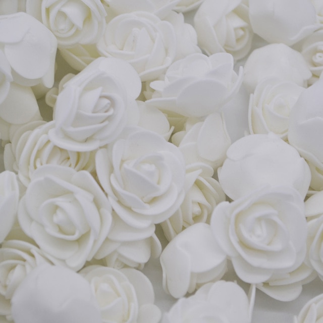 200pcs white rose