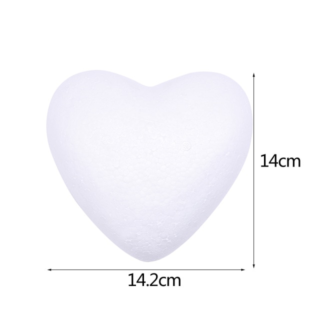 14cm half side heart