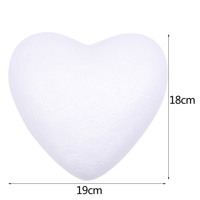 18cm half side heart