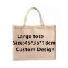 Custom large tote