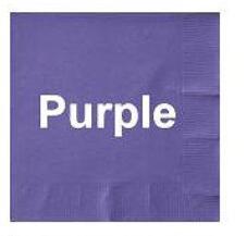 Purple napkins
