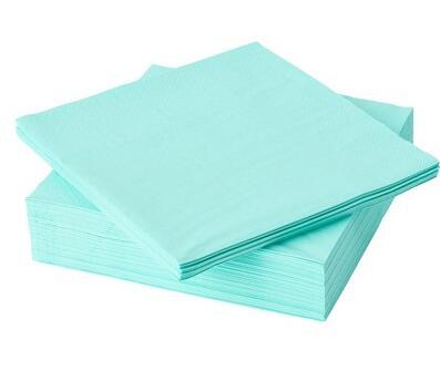 Custom Aqua napkins