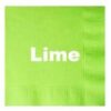 Custom Lime napkins