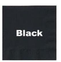Custom Black napkins