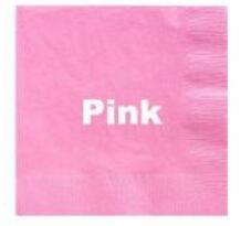 Custom Pink napkins