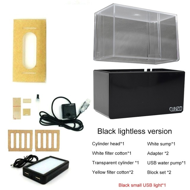 Black Tank White LED