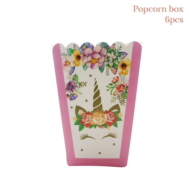 6pcs popcorn box