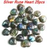 Silver Rune Heart