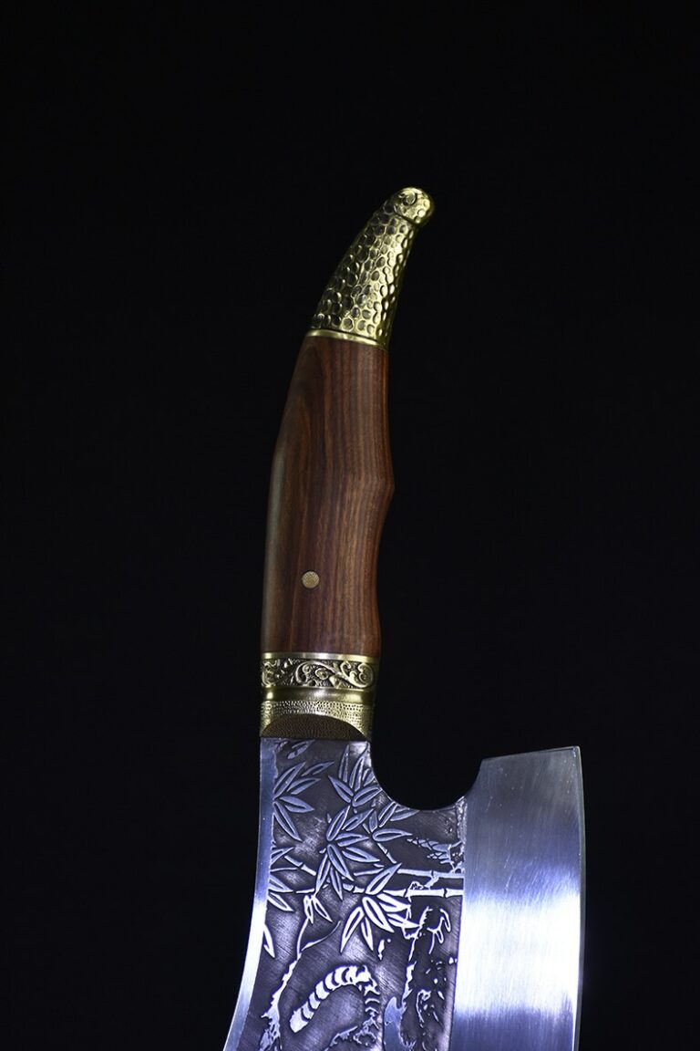 Kis Szakács Professzionális Kínai Konyhai Kés Többfunkciós Húsbontó Zöldségvágó Rögzített Penge Főzőeszközök - Image 4