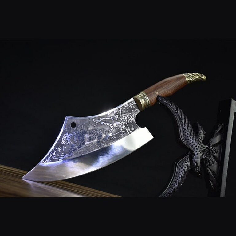 Kis Szakács Professzionális Kínai Konyhai Kés Többfunkciós Húsbontó Zöldségvágó Rögzített Penge Főzőeszközök - Image 2