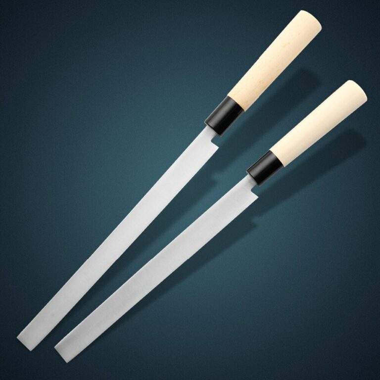 Yüksek Karbonlu Paslanmaz Çelik 270Mm Uzunluk Japon Yanagiba / Sashimi Usuba Dilimleme Şef Bıçağı Pişirme Profesyonel Bıçak - Image 3
