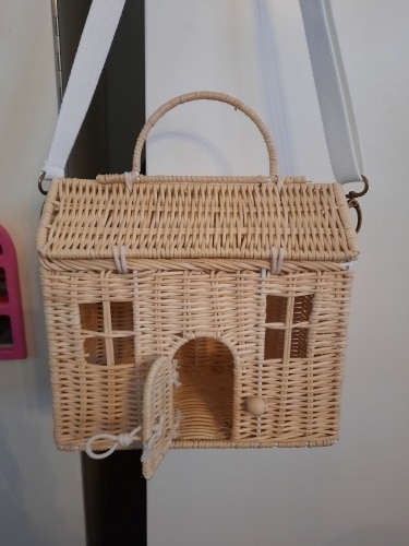 Wood hose bag