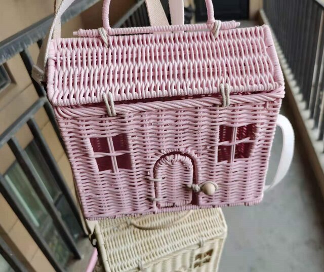 Pink house bag