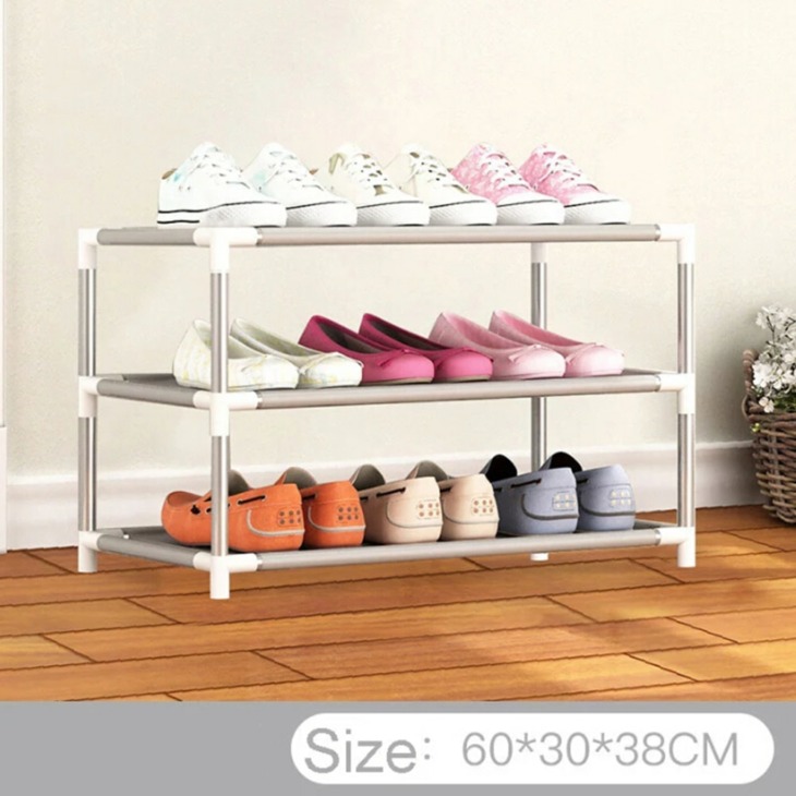 Layers Dustproof Assemble Shoes Rack Diy Home Furniture Nemszőtt Tárolócipő Polc Folyosószekrény Szervező Tartó