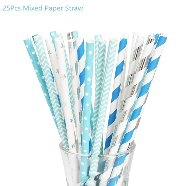 25pcs mix straws-193