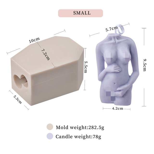 women candle mold