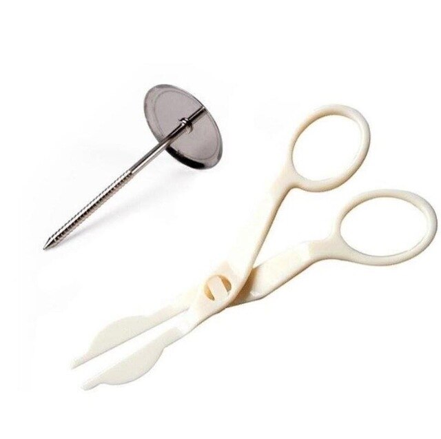 scissor and needle