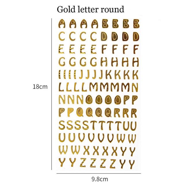 Gold Letter Round