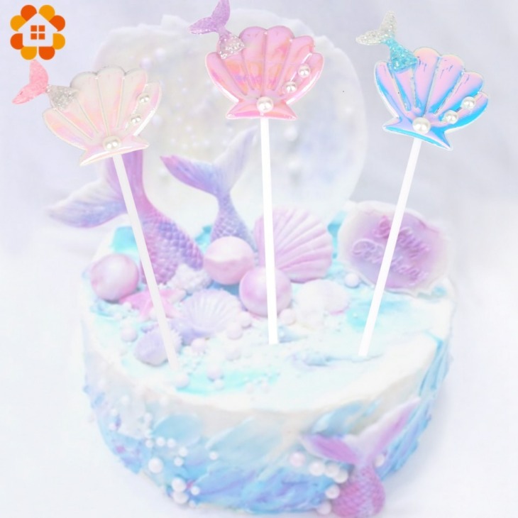 A Sellő Party Szállítja Téma Dekorációját Süteménydobozok Gyerekeknek Kedvence Születésnapi Esküvői Torta Díszek Aranyos Ajándékok