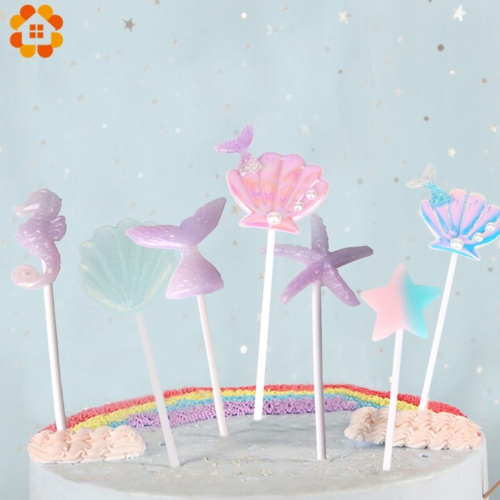A Sellő Party Szállítja Téma Dekorációját Süteménydobozok Gyerekeknek Kedvence Születésnapi Esküvői Torta Díszek Aranyos Ajándékok
