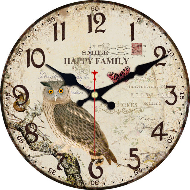 Owl Wall Clock 7