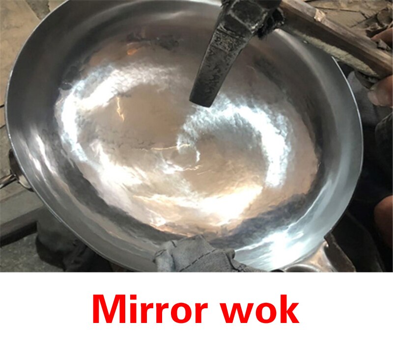 Kínai Professzionális Wok 36000 Alkalommal Kézi Kovácsolás Hand Hammered Iron Stir-Fry Non Stick Szénacél Serpenyő