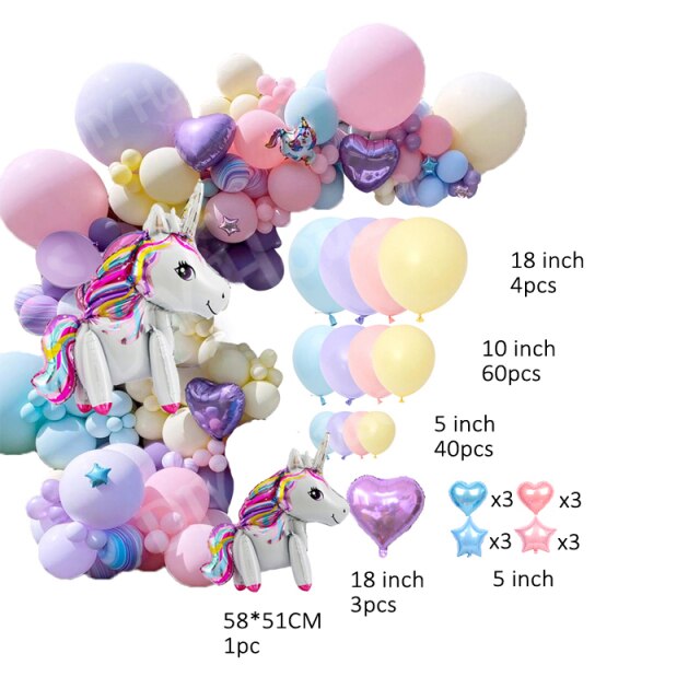 Unicorn Balloon set