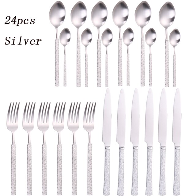 24pcs silver