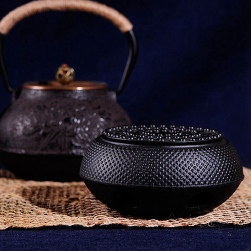 Öntöttvas Égő Kályha Alkoholfűtés Japán Méhsejt Bambusz Tea Tálcákkal Kung Fu Tea Kiegészítők