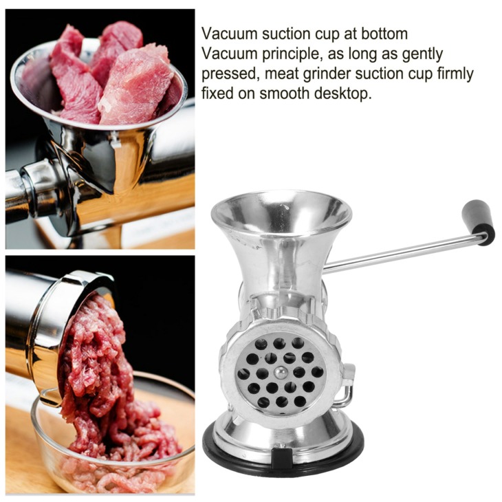 Manual-Meat-Grinder-Sausage-Stuffer-Grinding-Machine-Home-Kitchen-Accessory-Aluminum-Alloy-Food-Processor-Slicer Kézi Húsdaráló Kolbász Cucc Csiszológép Otthoni Konyha Kiegészítő Alumínium Ötvözet Élelmiszer -Feldolgozó Szeletelő - Image 1