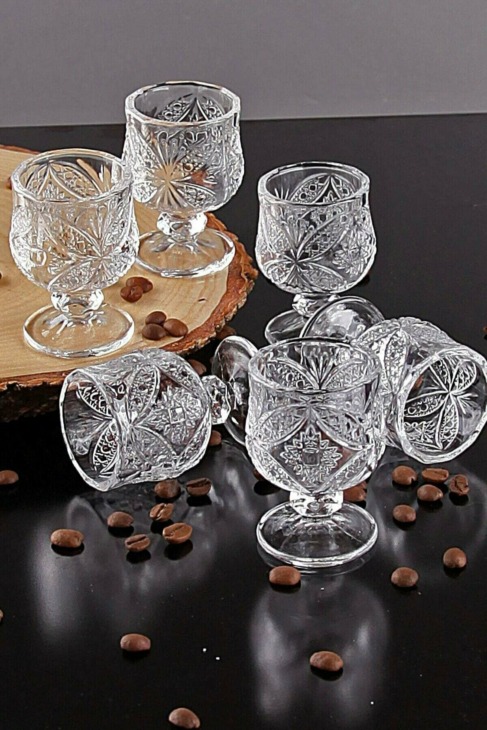 Standing-Luxury-6-Pcs-Coffee-Side-Water-Glass-Tableware-Kitchen-Free-Shipping Állandó Luxus 6 Db Kávéoldali Vízüveg Asztali Konyha Ingyenes Szállítás - Image 1