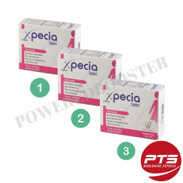 Xpecia-3-Boxes-Female-Hair-Loss-Treatment-Tablet-Scalp-Care-750-mg-180-Tablets-Biotin-Keratin Xpecia 3 Doboz Női Hajhullás Kezelés Tabletta Fejbőrápolás, 750 Mg 180 Tabletta, Biotin Keratin Ingyenes Szállítás - Image 1