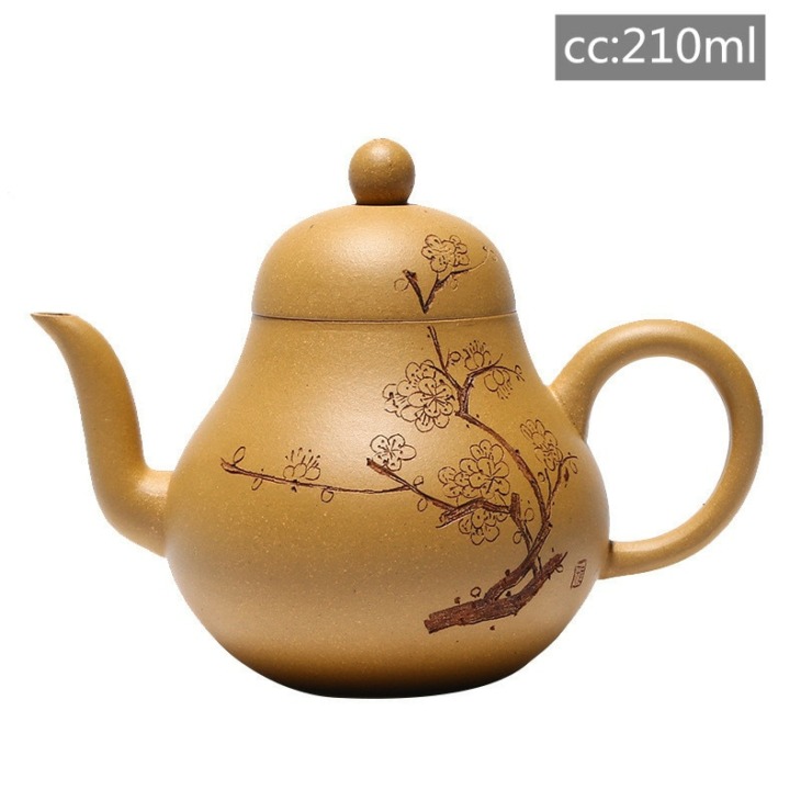 Hiteles Yixing Lila Agyag Teáskanna Nyers Érc Sár Kézzel Készített Tea Edény Utazás Kényelmes Teakészlet Háztartási Ivóeszközök 200Ml