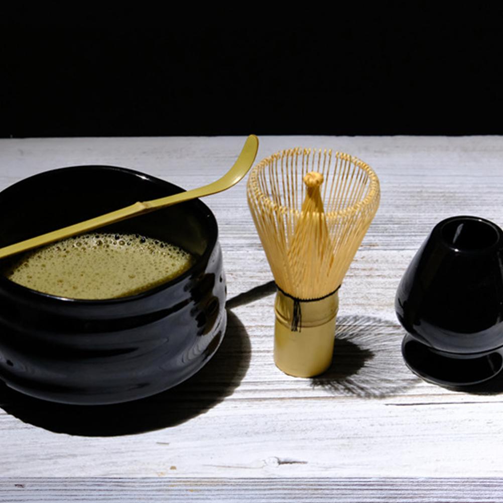 Matcha Tea Habverő Tea Kiegészítők Ceremic Matcha Tál Habverő Tartó Hagyományos Scoop Tea Kefe Tartó Készletek Japán Teakészletek