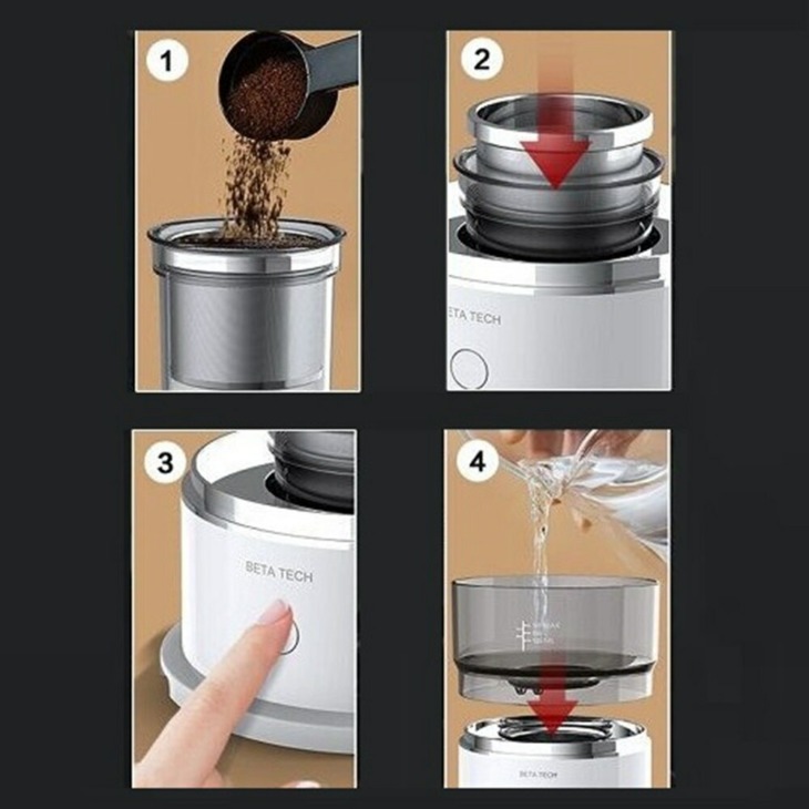 Intelligens Automatikus Kézi Sörfőző Kávéfőző Mini Hordozható Csepp Kávéfőző Kültéri Kézi Lyukasztó Extrahálás