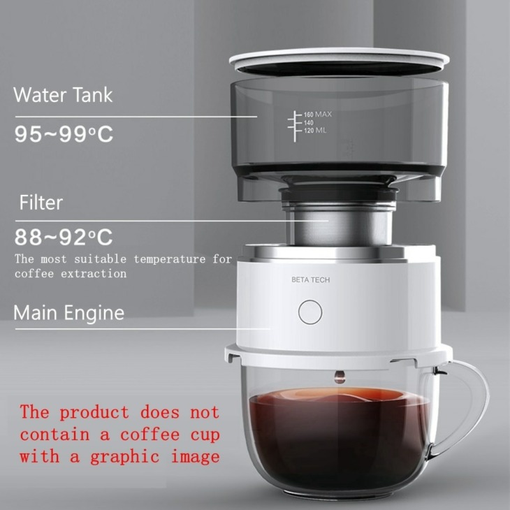 Intelligens Automatikus Kézi Sörfőző Kávéfőző Mini Hordozható Csepp Kávéfőző Kültéri Kézi Lyukasztó Extrahálás