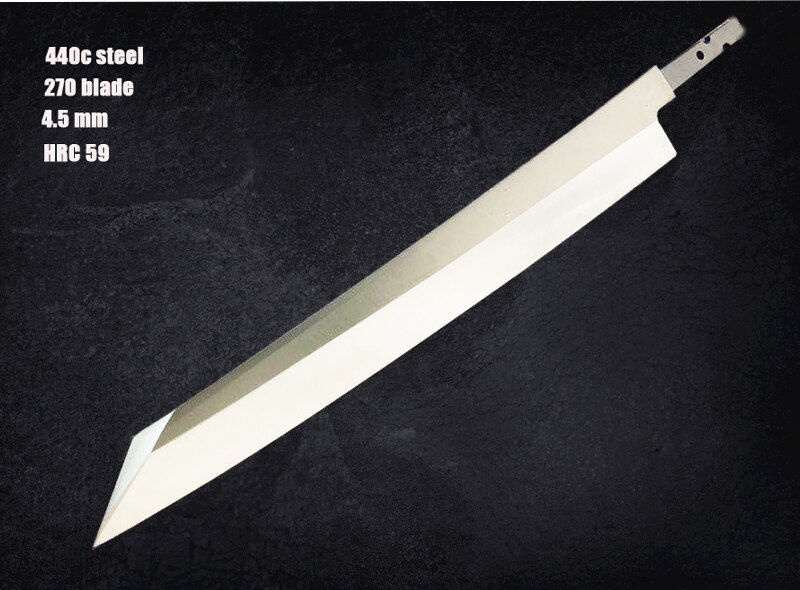 Kés Üres Diy Tool 440C Japán Séf Kés Konyhai Kés Lazac Nyers Kés Sushi Knife Húsvágó Zöldségkés