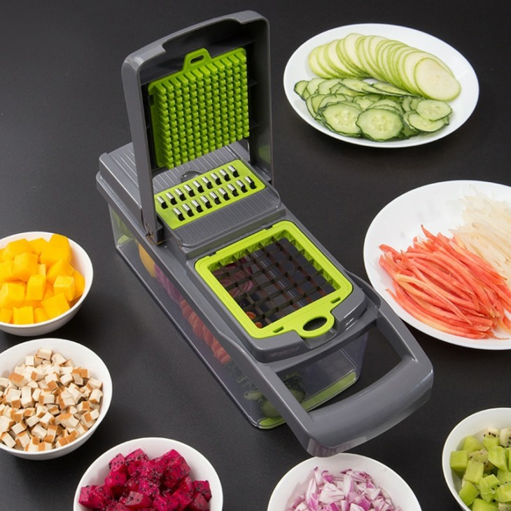 5-in-1-Food-Vegetable-Salad-Fruit-Peeler-Cutter-Slicer-Dicer-Chopper-Grater-Potato-Cutting-Device 5 1 Étel Zöldség Saláta Gyümölcshéj Vágóvágó Szeletelő Dicer Chopper Reszelő Burgonya Vágóeszköz Zöldségvágó Konyhai Szerszámok - Image 1