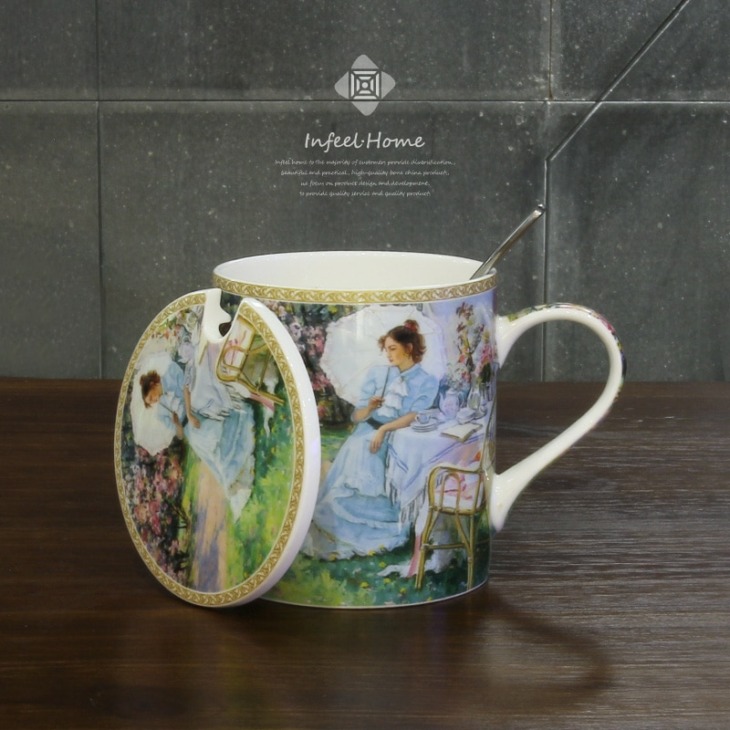 Vladimir Gusev Van Gogh Teáscsésze Kanál Arany Bögre Aranyozott Bögre Kávé Bögre Tej Csésze Aranyozó Porcelán Csésze Aranyozott Kerámia Bögre