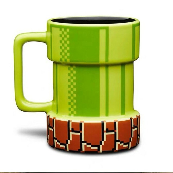 Creative-Mug-Pipeline-Cartoon-Apertures-Pixel-Mug-coffee-cups Kreatív Bögre Csővezeték Rajzfilm Nyílások Pixel Kávéscsészék - Image 1
