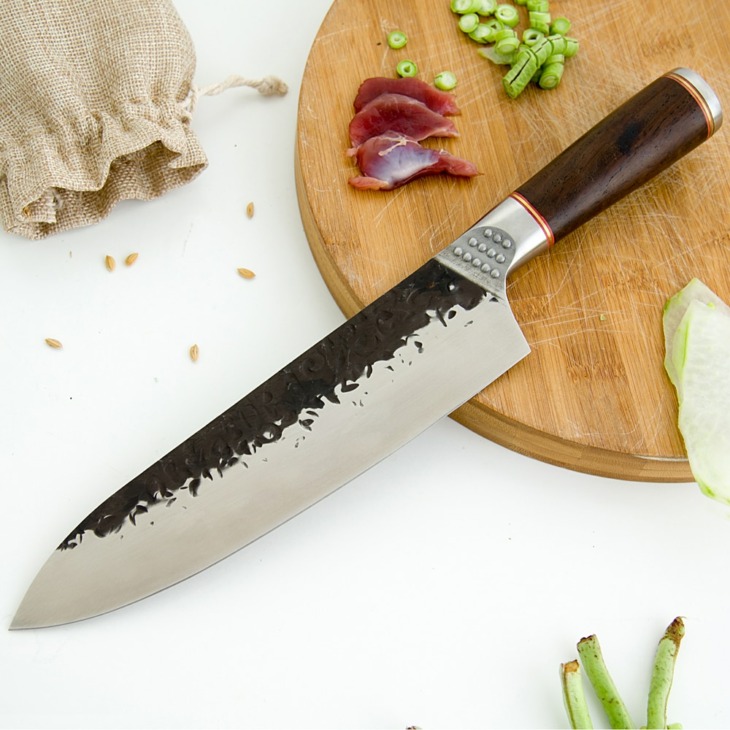 Damask-Stainless-Steel-Kitchen-Knife-8-Inch-Chef-Knife-High-Carbon-Steel-Wood-Handle-Slicer-Vegetable Damaszt Rozsdamentes Acél Konyhai Kés 8 Hüvelykes Séf Magas Szén Fa Fogantyú Szeletelő Zöldség Hús Cleaver Szerszám - Image 1