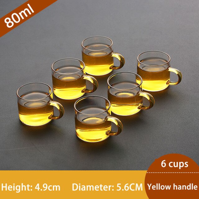 80ML Yellow 6 Cups