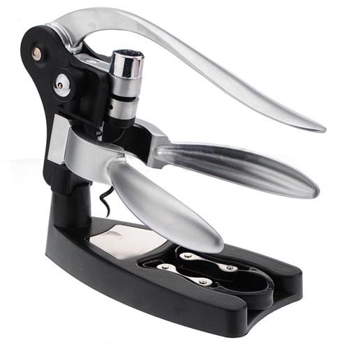 Rabbit-Red-Wine-Opener-Tool-Cork-Bottle-Opener-Kit-Tire-Corkscrew-Pourer-Set-Bottle-Openers Nyúl Vörösboros Nyitó Szerszám Parafa Palack Készlet Gumiabroncs -Dugóhúzó Öntőkészlet Szett Palacknyitók - Image 1