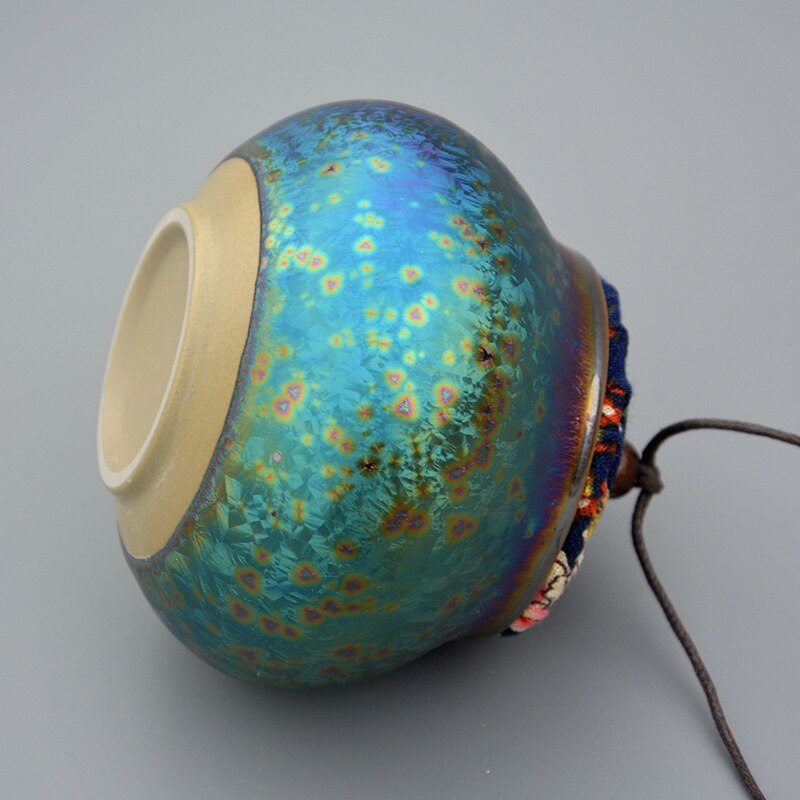 Vintage Többszínű Tea Caddies Mini Kerámia Tároló Dobozok Tealevelek Konténeri Szervező Otthoni Teaház Étkező Tea - Image 5